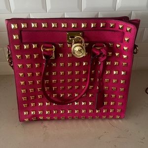 Michael kors studded tote